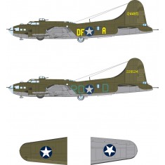 1/48 B-17F US National Insignia and Code Letters Mask for Revell kits