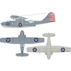 1/48 PBY-5A US National Insignia (stars w/ red center) Paint Mask for Eduard / Revell kit