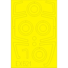 1/48 Sukhoi Su-33 Flanker Paint Mask for Kinetic K48062 kit