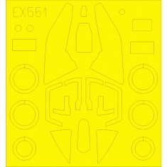 1/48 Sukhoi Su-17M3/M4 Fitter Paint Mask for Kitty Hawk kit #80144