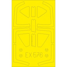 1/48 Harrier T.2/T.4/T.8 Paint Masks for Kinetic kits