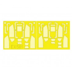 1/48 Bf 109G Erla Canopy TFace Paint Masks for Eduard kits