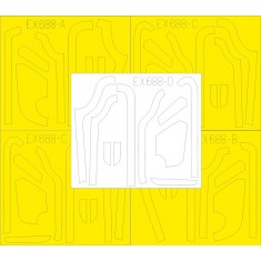 1/48 Boeing B-17G Flying Fortress Antiglare Panels (VE) Paint Masking for HKM kits
