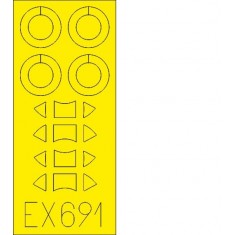 1/48 de Havilland Tiger Moth Paint Masking for Airfix kits