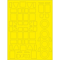 1/48 Ilyushin Il-2 TFace Paint Masking Sheet for Tamiya kits
