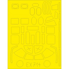 1/48 North American B-25D Mitchell Paint Masking for Revell kits