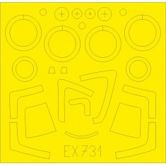 1/48 Sukhoi Su-27S Paint Masking Sheets for Kitty Hawk kits
