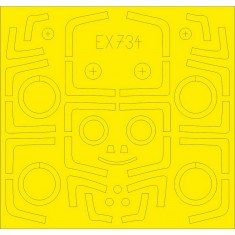 1/48 Sukhoi Su-27UB TFace Paint Masking Sheets for Kitty Hawk kits