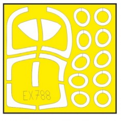 1/48 IA-58A Pucara Paint Masking for Kinetic kits