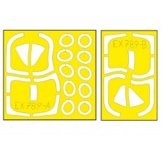 1/48 IA-58A Pucara TFace Paint Masking for Kinetic kits