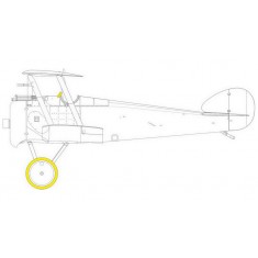 1/48 Sopwith Camel Paint Masking for Eduard kits