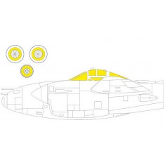 1/48 Lockheed P-38J Lightning Paint Masking for Tamiya kits