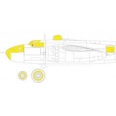 1/48 B-25J Mitchell Glazed Nose Masking for HK Model kits