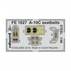 1/48 Fairchild Republic A-10C Thunderbolt II Seatbelts Detail Set for Italeri kits