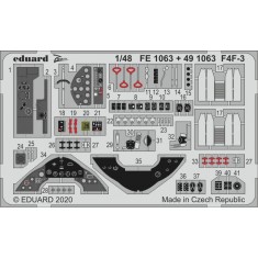 1/48 Grumman F4F-3 Wildcat Detail Set for HobbyBoss kits