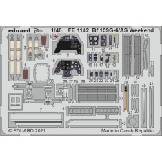 1/48 Messerschmitt Bf 109G-6/AS Weekend Detail Set for Eduard kits