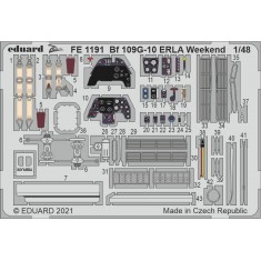 1/48 Messerschmitt Bf 109G-10 ERLA Weekend Edition Detail set for Eduard kits