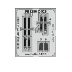 1/48 Zlin Z-526 Seatbelts Detail set for Eduard kits