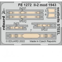 1/48 IL-2 Sturmovik mod. 1943 Seatbelts Detail Set for Zvezda kits