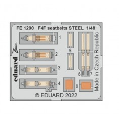 1/48 Grumman F4F Wildcat Seatbelts Detail set for Eduard kits