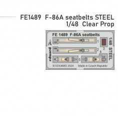 1/48 F-86A Sabre Seatbelts for Clear Prop kits
