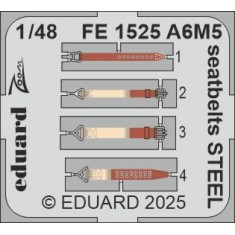 1/48 A6M5 Zero Seatbelts Detail Parts for Eduard kits
