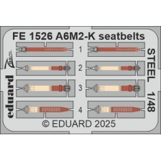 1/48 A6M2-K Zero Seatbelts Detail Parts for Eduard kits