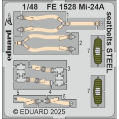 1/48 Mil Mi-24A Seatbelts Detail Parts for Trumpeter kits