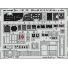 1/48 B-26G Marauder Detail Parts for ICM kits
