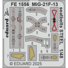 1/48 MiG-21F-13 Seatbelts Detail set for Eduard kits