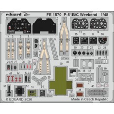 1/48 P-51B/C Mustang Weekend Detail Set for Eduard kits