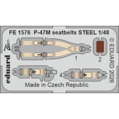 1/48 P-47M Seatbelts Detail set for MiniArt kits