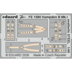 1/48 Hampden B Mk.I Seatbelts Detail set for ICM kits