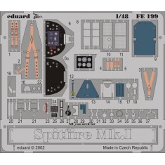 Colour Photoetch for 1/48 Supermarine Spitfire Mk.I for Tamiya kit