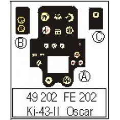 1/48 Nakajima Ki-43 II Oscar Colour Photoetch Set Vol.2 for Hasegawa kit