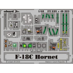 Colour Photoetch for 1/48 McDonnell Douglas F-18C Hornet for Hasegawa kit