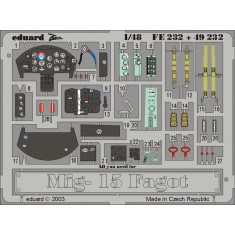 1/48 Mikoyan-Gurevich MiG-15 Colour Photoetch Set Vol.2 for Trumpeter kit
