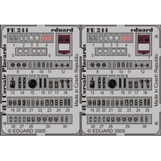 Colour Photoetch for 1/48 Vought F4U-1 Corsair Placards