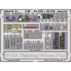 1/48 F-16A Plus Interior Colour Photoetch Set Vol.2 for Hasegawa kit