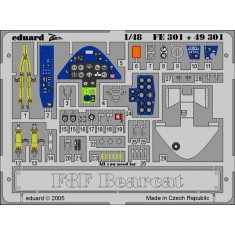 1/48 Grumman F8F Bearcat Colour Photoetch Set Vol.2 for Academy/Hobbycraft kit