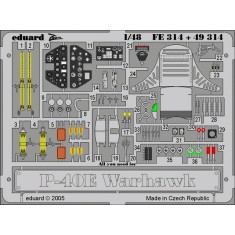 1/48 Curtiss P-40E Colour Photoetch Detail Set Vol.2 for Hasegawa kit