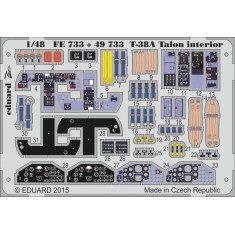1/48 Northrop T-38A Talon Interior Detail Set for Wolfpack Design kit WP10002 (1 PE sheet)