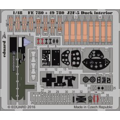 1/48 Grumman J2F-5 Duck Interior Detail Set for Merit kit (1 Photo-Etched Sheet) 