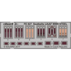 1/48 WWII IJAAF Seatbelts (Steel, 1 Photo-Etched Sheet)