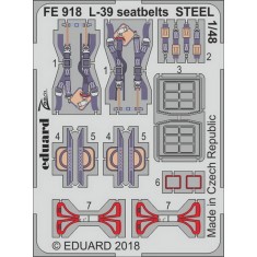 1/48 Aero L-39 Seatbelts Steel Detail Set for Eduard/Special Hobby kits