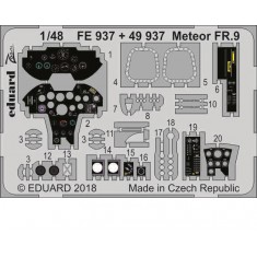 1/48 Gloster Meteor FR.9 Detail Set for Airfix kits