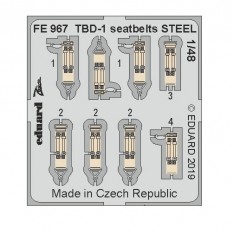 1/48 Douglas TBD-1 Devastator Seatbelts for Great Wall Hobby kits