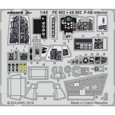 1/48 McDonnell Douglas F-4B Phantom II Interior Detail Set for Academy kits