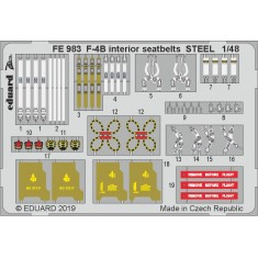 1/48 McDonnell Douglas F-4B Phantom II Interior Seatbelts Set for Academy kits
