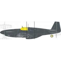 1/32 P-51B Birdcage Canopy Mask Set for Eduard Kits